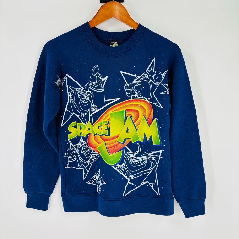 Vintage Space Jam Sweatshirt Size XL Youth Warner Bros 1996 Michael Jordan 90’s